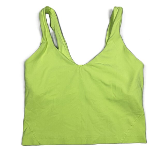 Lululemon Align Nulu Tank / sports bra size 6 neon green - Picture 1 of 6